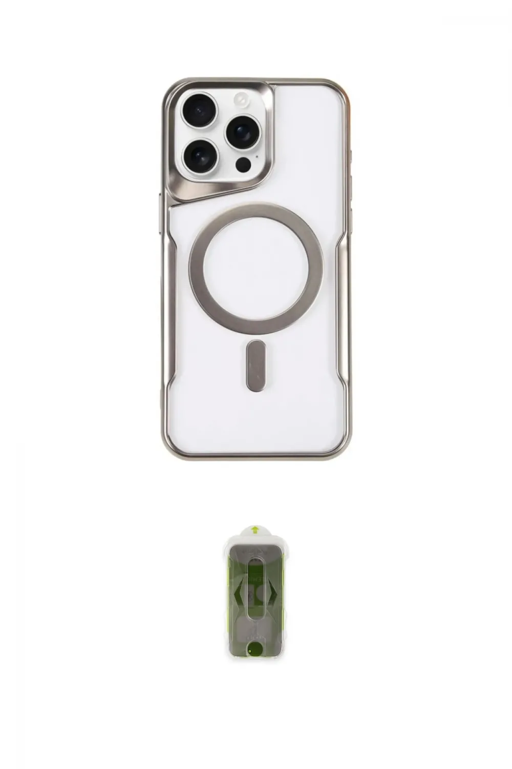 ieg™ iPhone 14 Pro Kılıf Yadigar Klasik Özel Seri - Siyah Joko Magic 5D Hayalet Cam