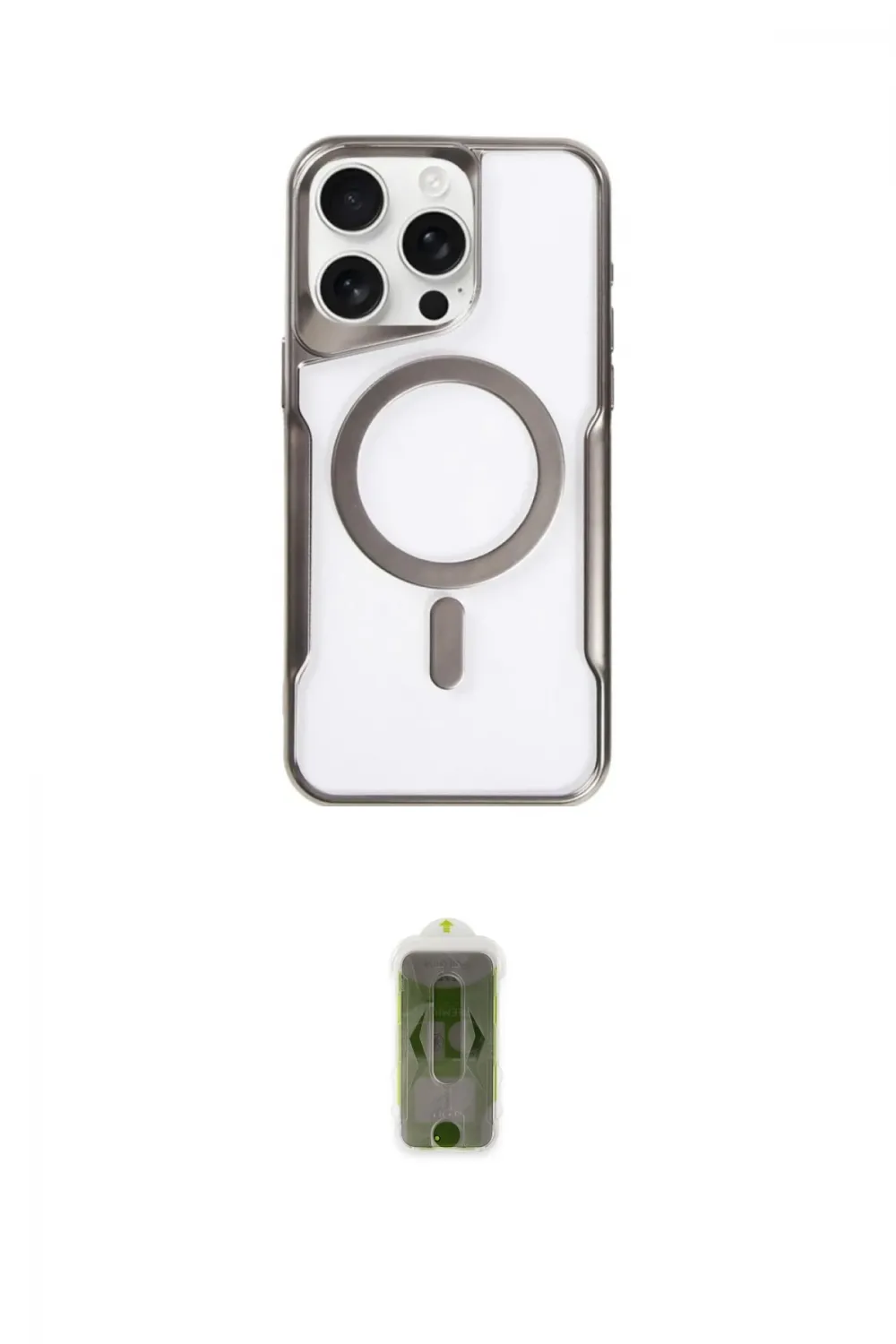 ieg™ iPhone 14 Pro Kılıf Yadigar Klasik Özel Seri - Siyah Joko Magic 5D Hayalet Cam