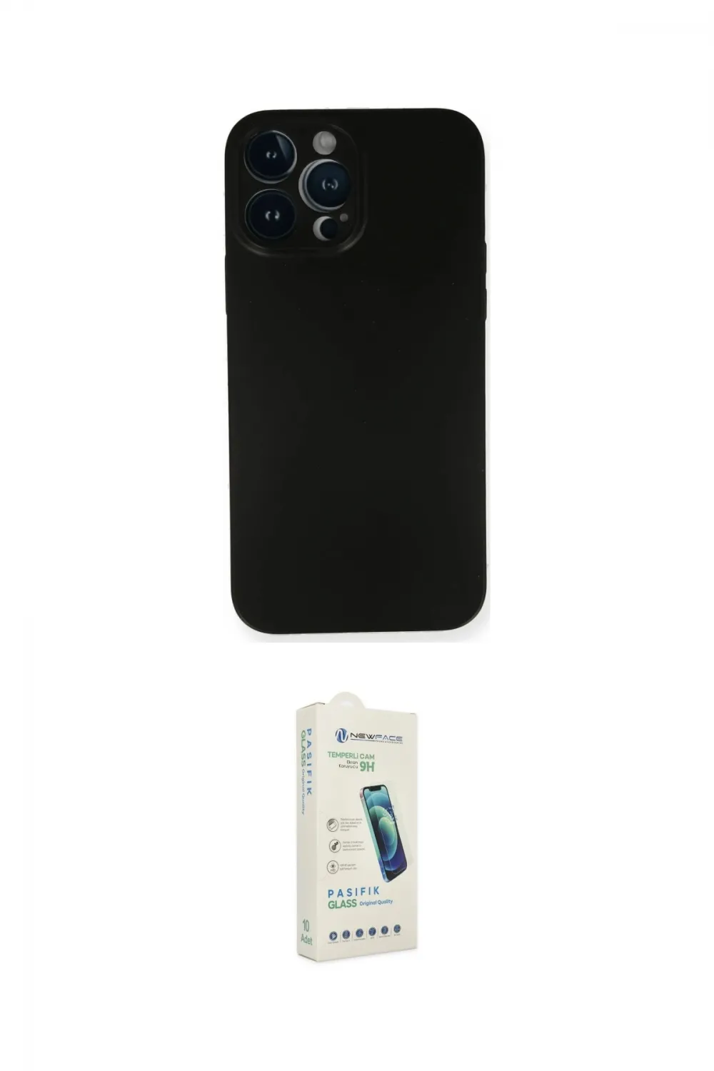 ieg™ iPhone 14 Pro Kılıf Yadigar Yansıma Serisi - Şeffaf Pasifik Cam Ekran Koruyucu