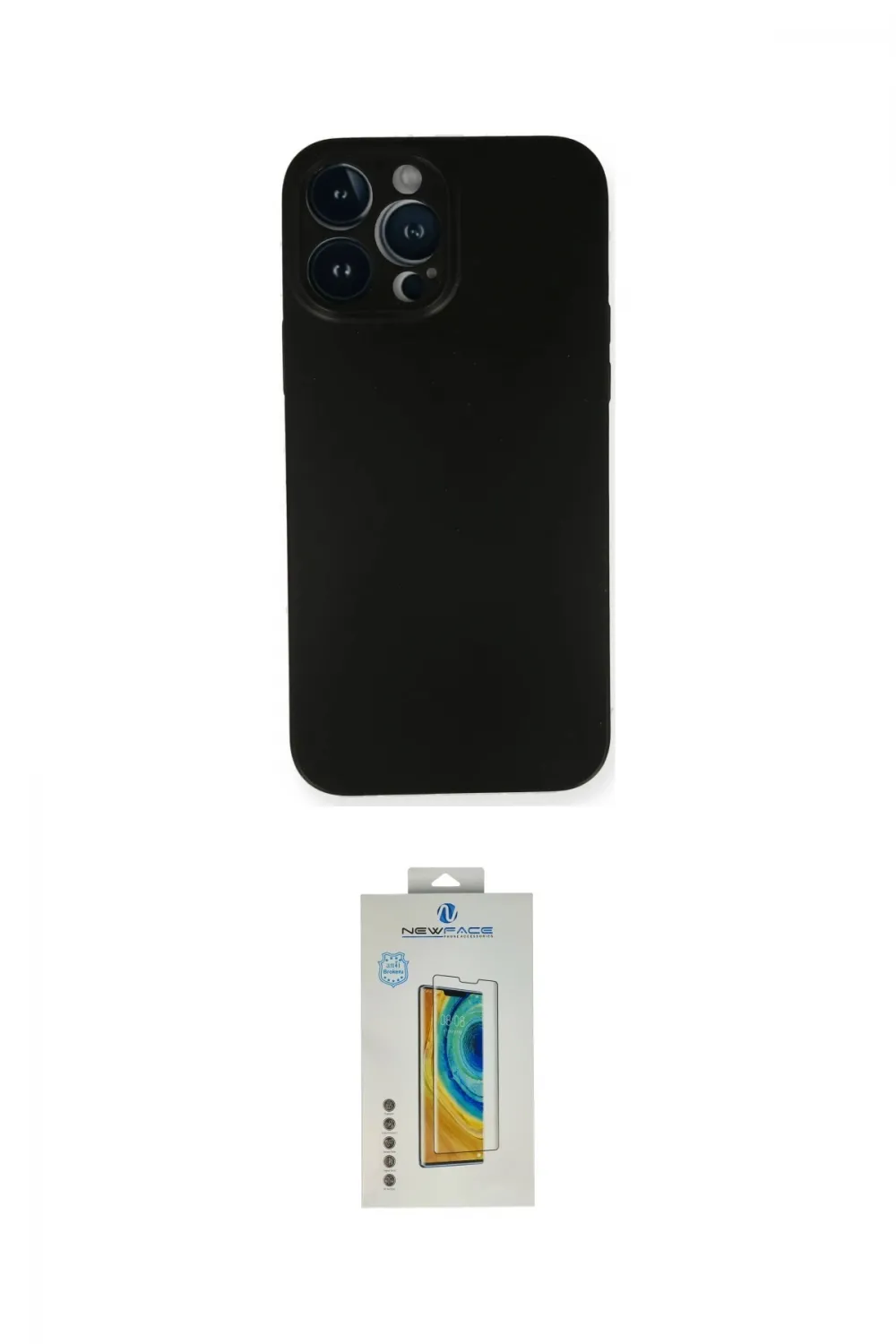 ieg™ iPhone 14 Pro Kılıf Yadigar Yansıma Serisi - Siyah Polymer Nano Ekran Koruyucu