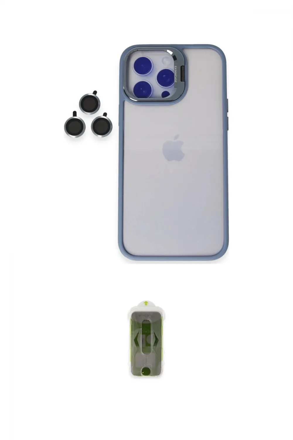 ieg™ iPhone 14 Pro Kılıf Yankı Asil Serisi - Siyah Joko Magic 5D Hayalet Cam