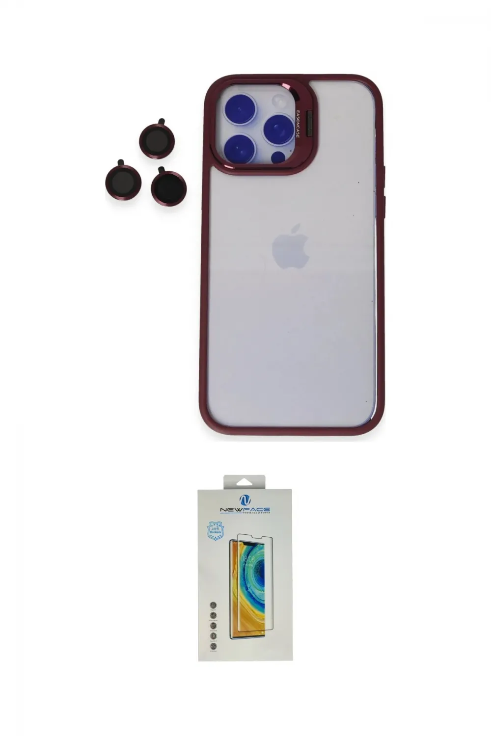 ieg™ iPhone 14 Pro Kılıf Yankı Asil Serisi - Siyah Polymer Nano Ekran Koruyucu