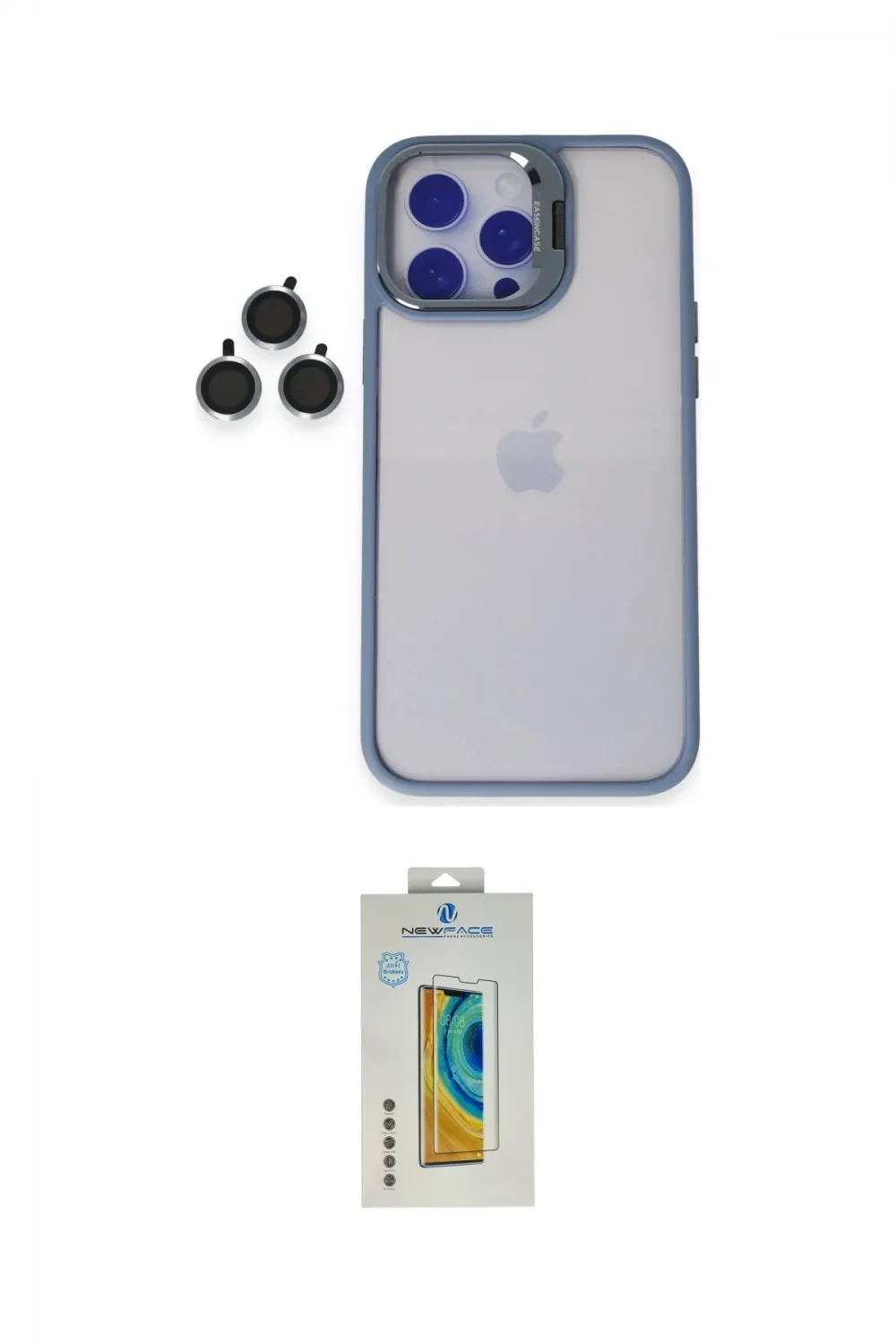 ieg™ iPhone 14 Pro Kılıf Yankı Asil Serisi - Siyah Polymer Nano Ekran Koruyucu