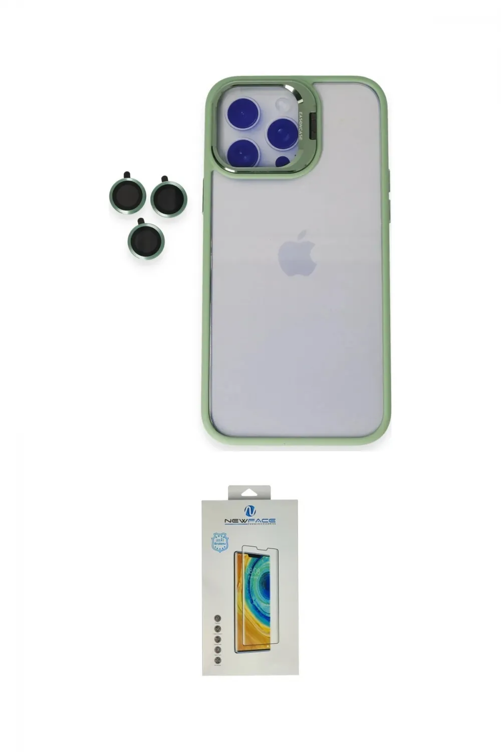 ieg™ iPhone 14 Pro Kılıf Yankı Asil Serisi - Siyah Polymer Nano Ekran Koruyucu
