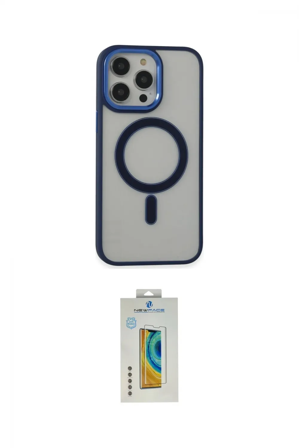 ieg™ iPhone 14 Pro Kılıf Yankı Işık Özel Seri - Siyah Polymer Nano Ekran Koruyucu