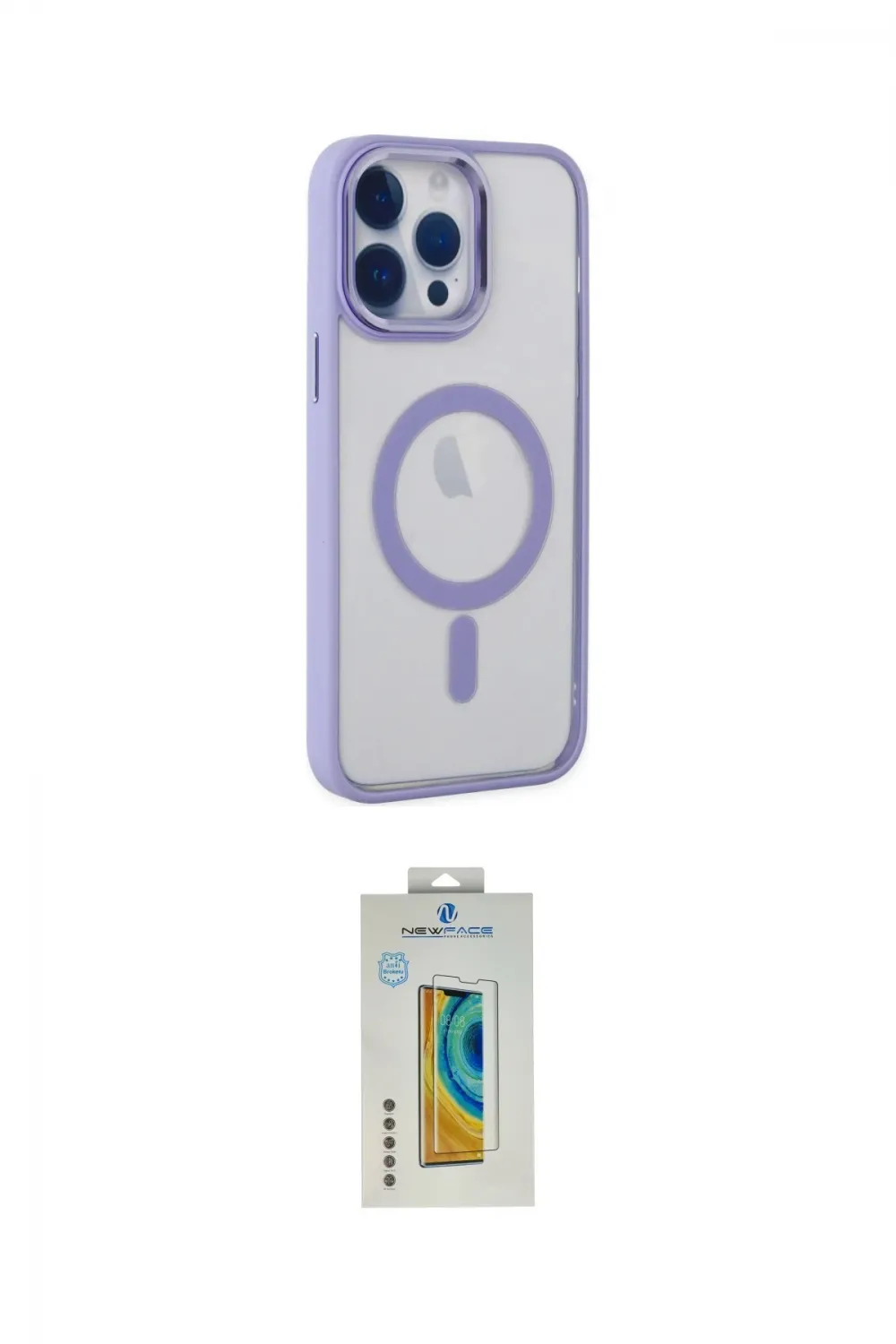 ieg™ iPhone 14 Pro Kılıf Yankı Işık Özel Seri - Siyah Polymer Nano Ekran Koruyucu