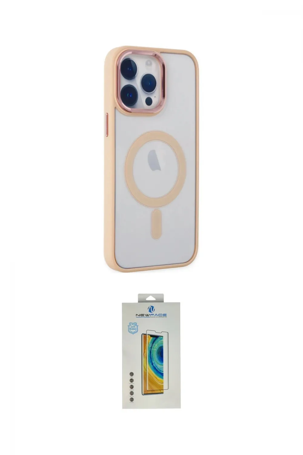 ieg™ iPhone 14 Pro Kılıf Yankı Işık Özel Seri - Siyah Polymer Nano Ekran Koruyucu