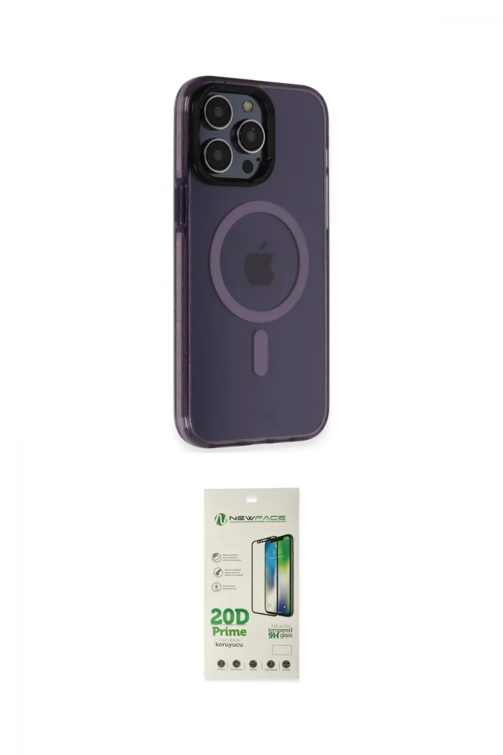 ieg™ iPhone 14 Pro Kılıf Yankı Işık Prime - Siyah 20D Premium Cam Ekran Koruyucu