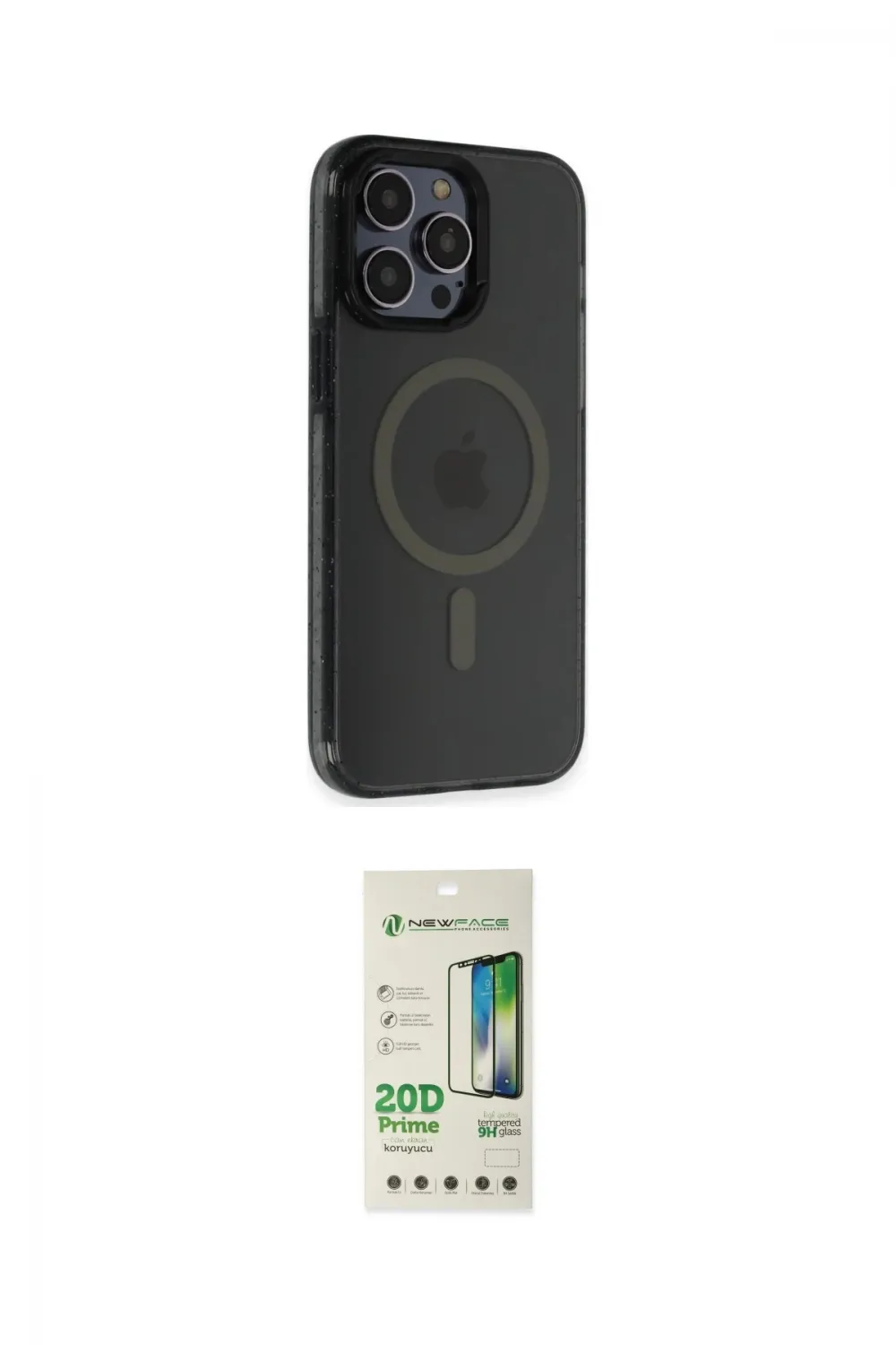 ieg™ iPhone 14 Pro Kılıf Yankı Işık Prime - Siyah 20D Premium Cam Ekran Koruyucu