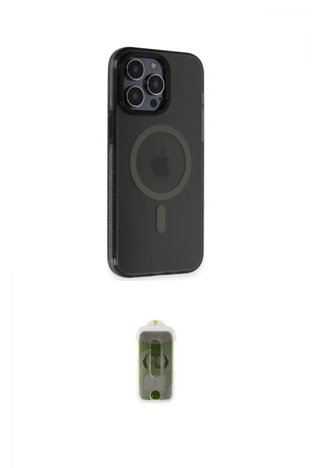 ieg™ iPhone 14 Pro Kılıf Yankı Işık Prime - Siyah Joko Magic 5D Hayalet Cam