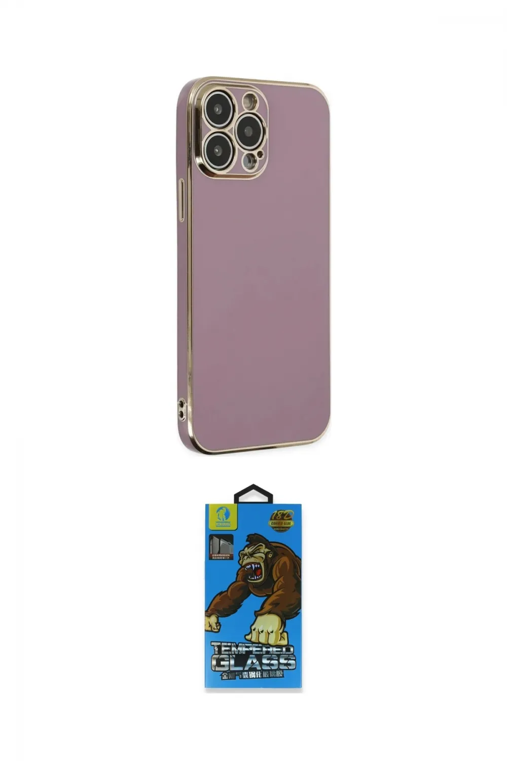 ieg™ iPhone 14 Pro Kılıf Yankı Serisi - Siyah 18D Cam Ekran Koruyucu