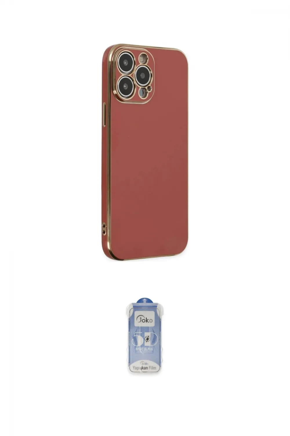 ieg™ iPhone 14 Pro Kılıf Yankı Serisi - Siyah Joko Magic 5D Cam