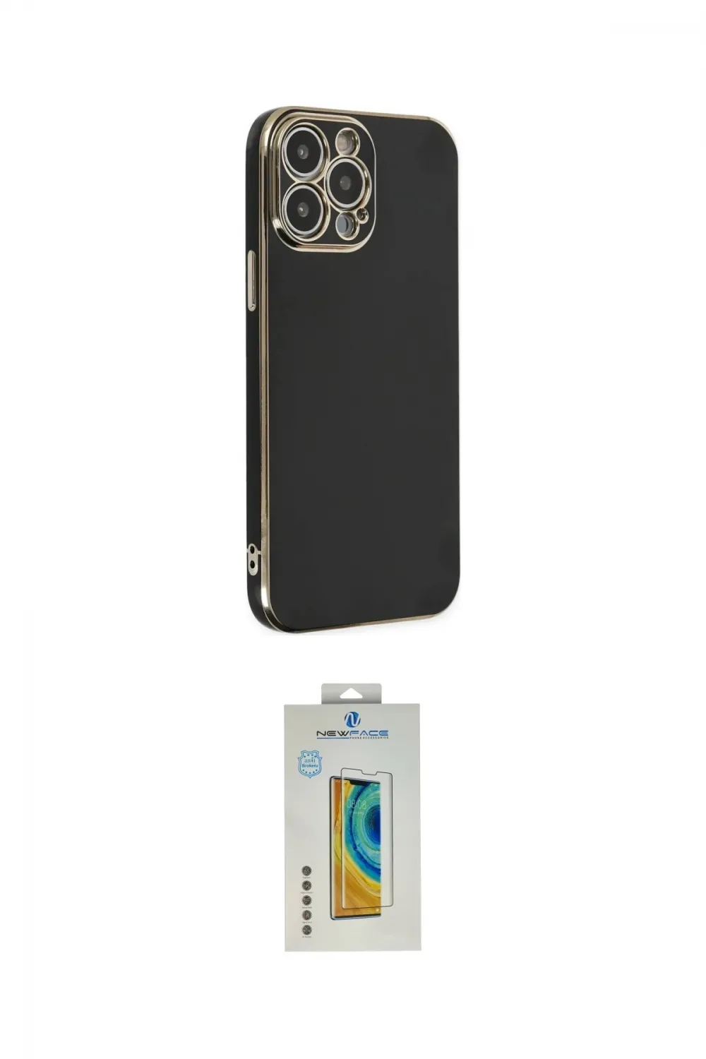 ieg™ iPhone 14 Pro Kılıf Yankı Serisi - Siyah Polymer Nano Ekran Koruyucu