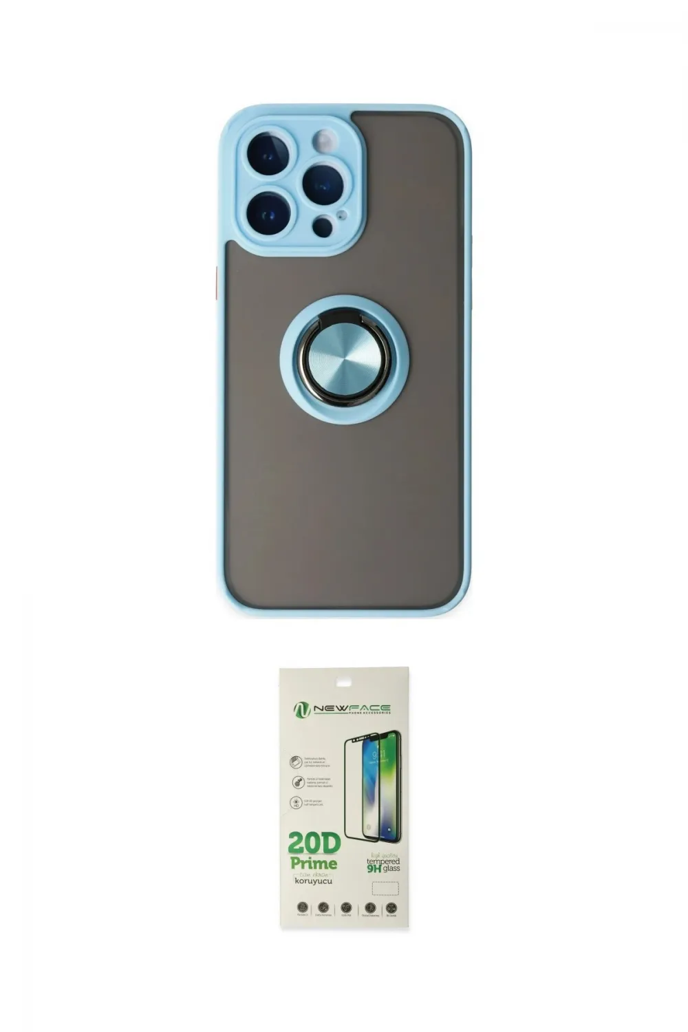 ieg™ iPhone 14 Pro Kılıf Yörünge Çizgi - Siyah 20D Premium Cam Ekran Koruyucu
