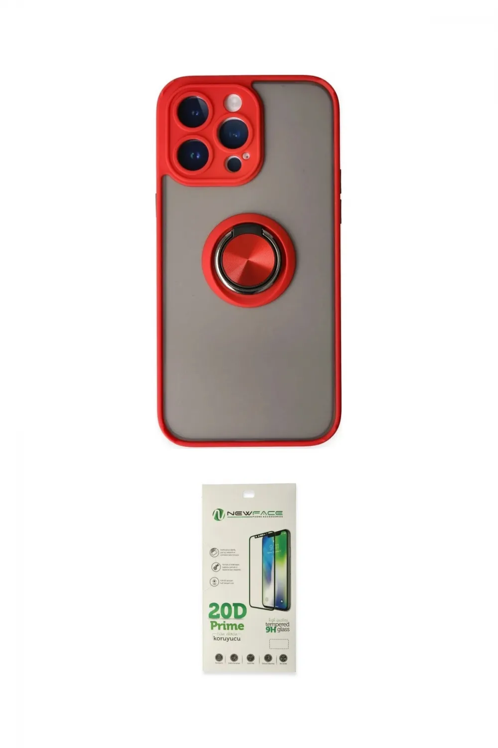 ieg™ iPhone 14 Pro Kılıf Yörünge Çizgi - Siyah 20D Premium Cam Ekran Koruyucu