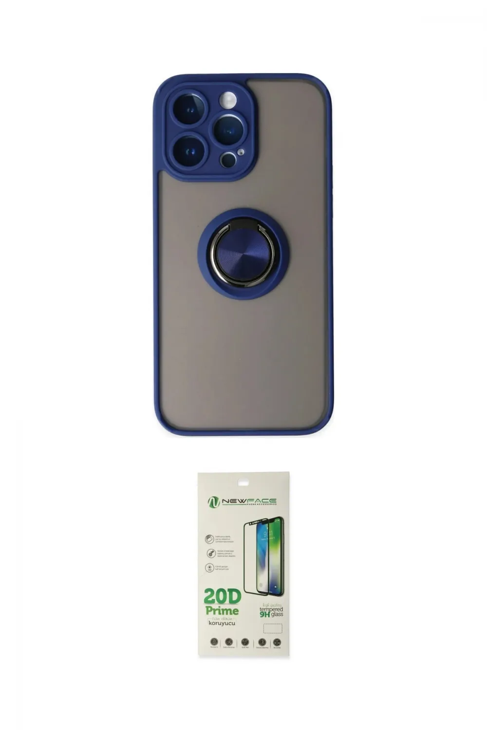ieg™ iPhone 14 Pro Kılıf Yörünge Çizgi - Siyah 20D Premium Cam Ekran Koruyucu