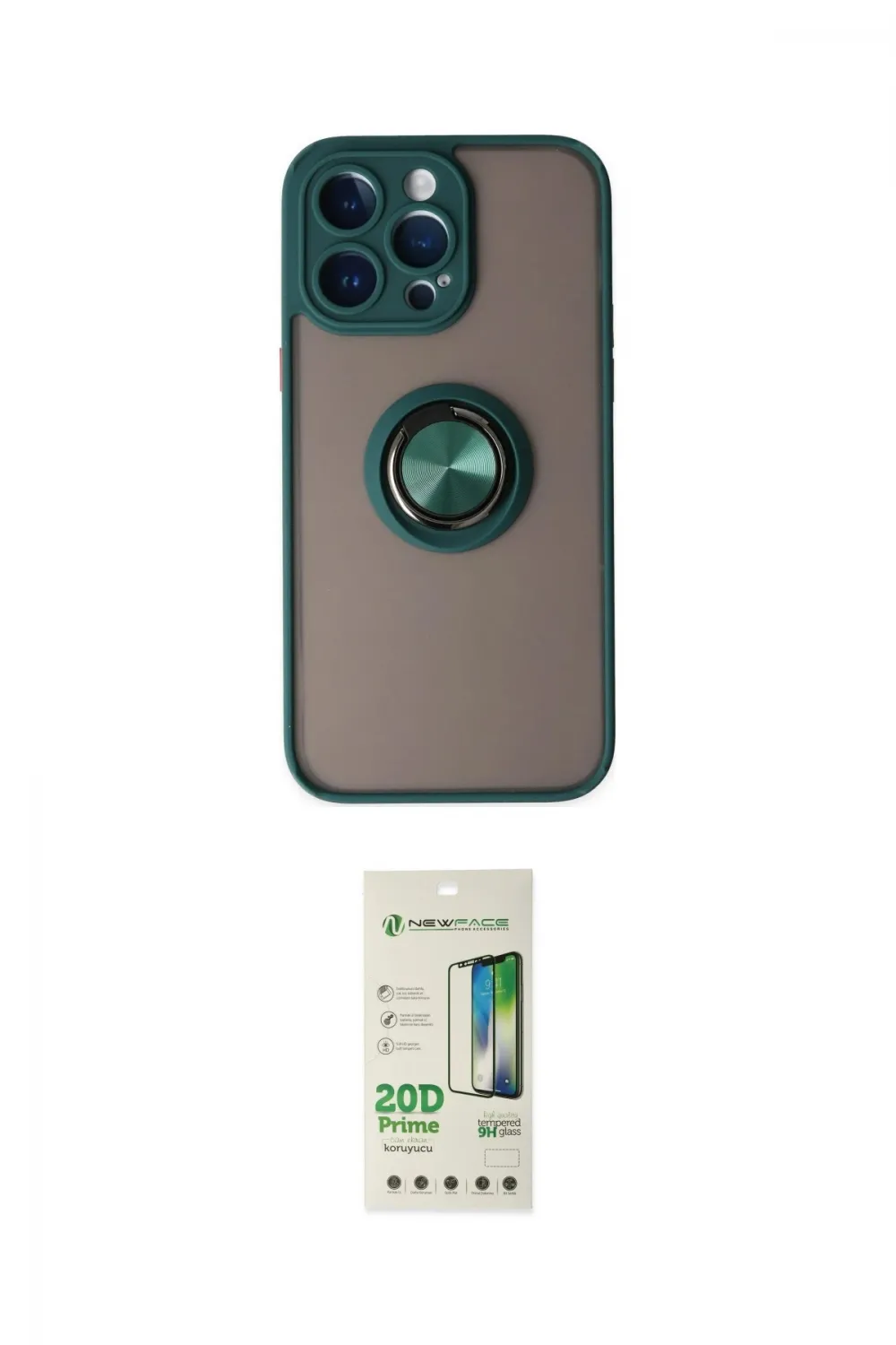 ieg™ iPhone 14 Pro Kılıf Yörünge Çizgi - Siyah 20D Premium Cam Ekran Koruyucu