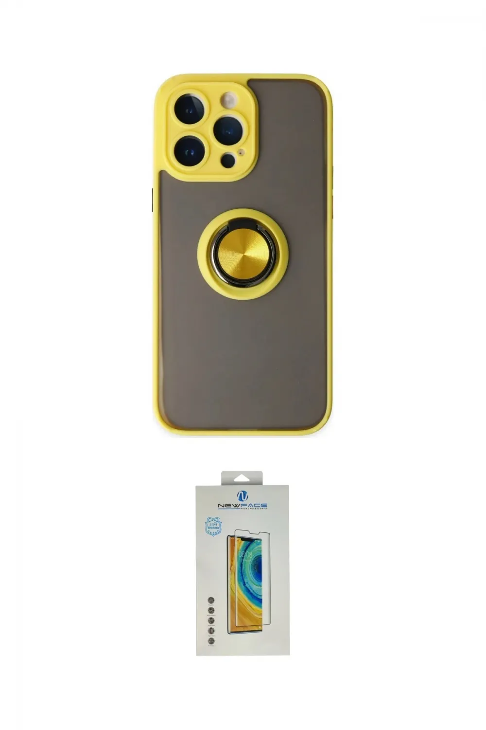 ieg™ iPhone 14 Pro Kılıf Yörünge Çizgi - Siyah Polymer Nano Ekran Koruyucu
