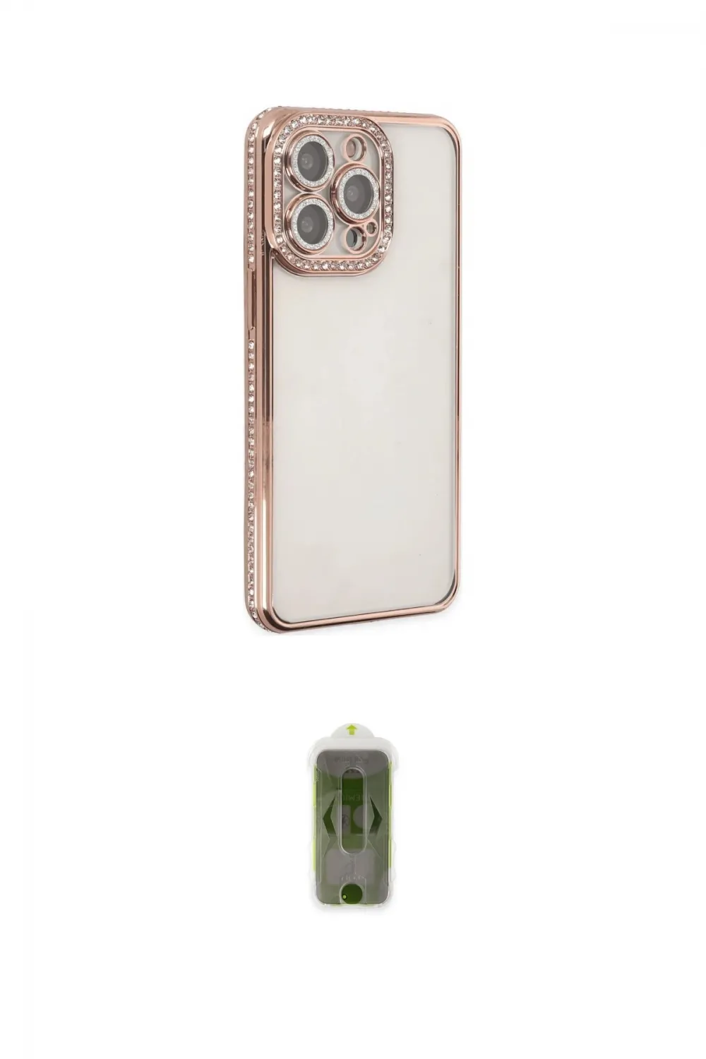 ieg™ iPhone 14 Pro Kılıf Yörünge Koleksiyonu - Siyah Joko Magic 5D Hayalet Cam