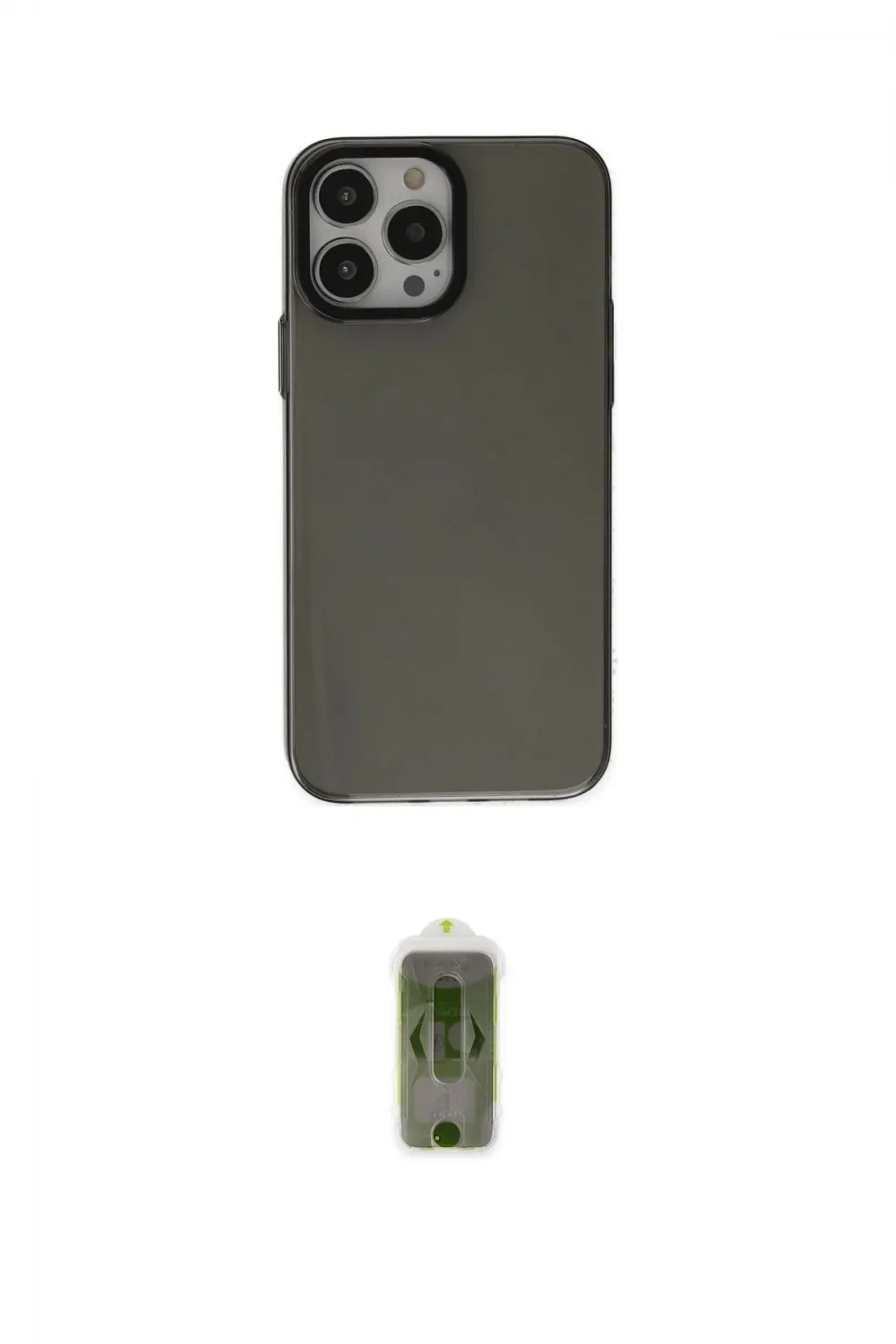 ieg™ iPhone 14 Pro Kılıf Zirve Doku Koleksiyonu - Siyah Joko Magic 5D Hayalet Cam