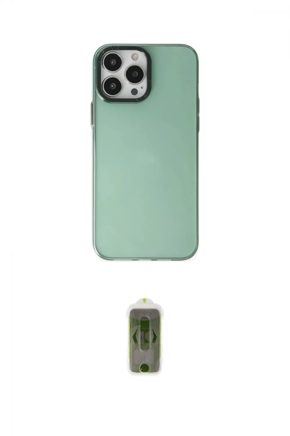 ieg™ iPhone 14 Pro Kılıf Zirve Doku Koleksiyonu - Siyah Joko Magic 5D Hayalet Cam