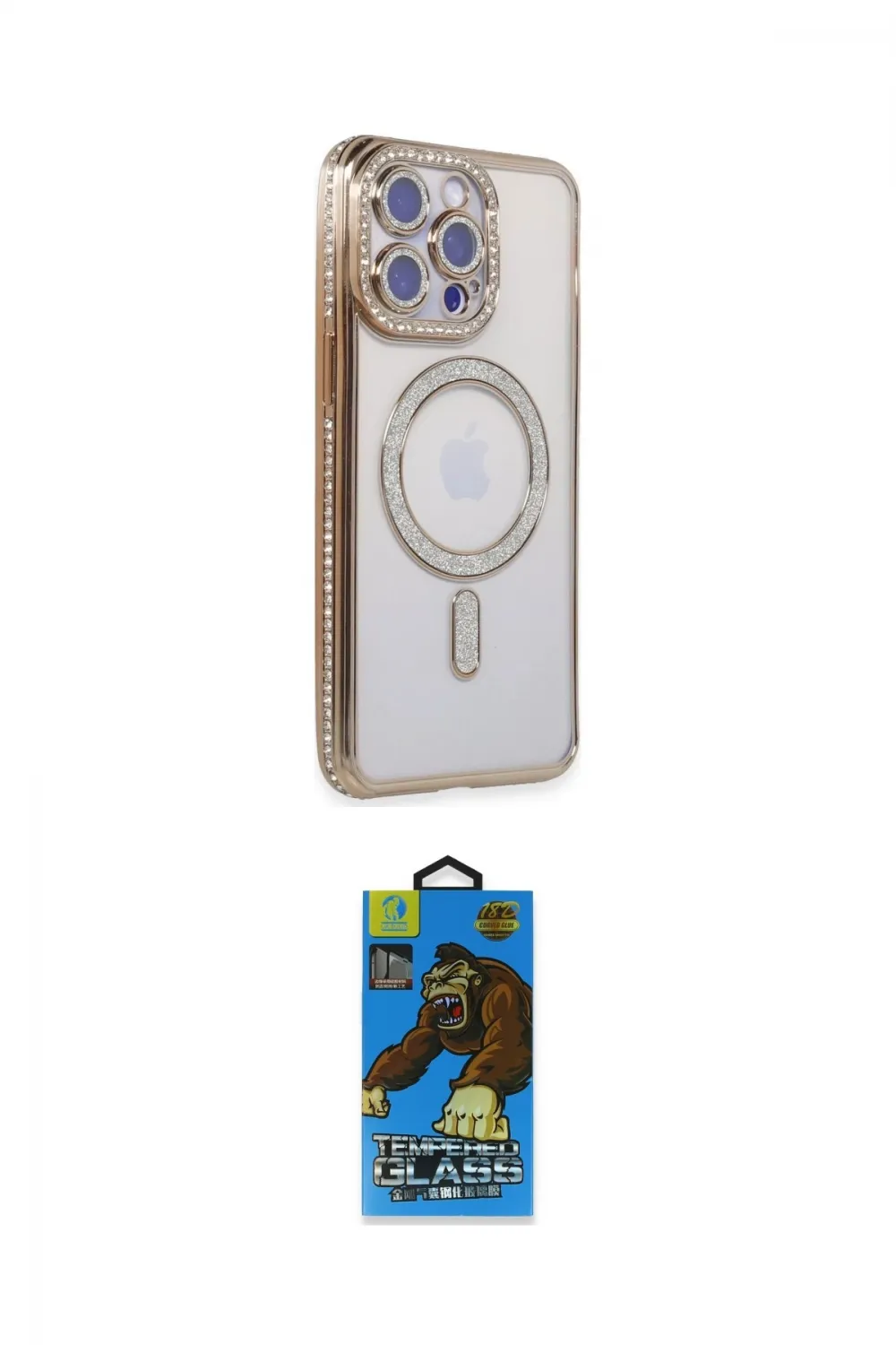 ieg™ iPhone 14 Pro Kılıf Zirve Doku Prime - Siyah 18D Cam Ekran Koruyucu