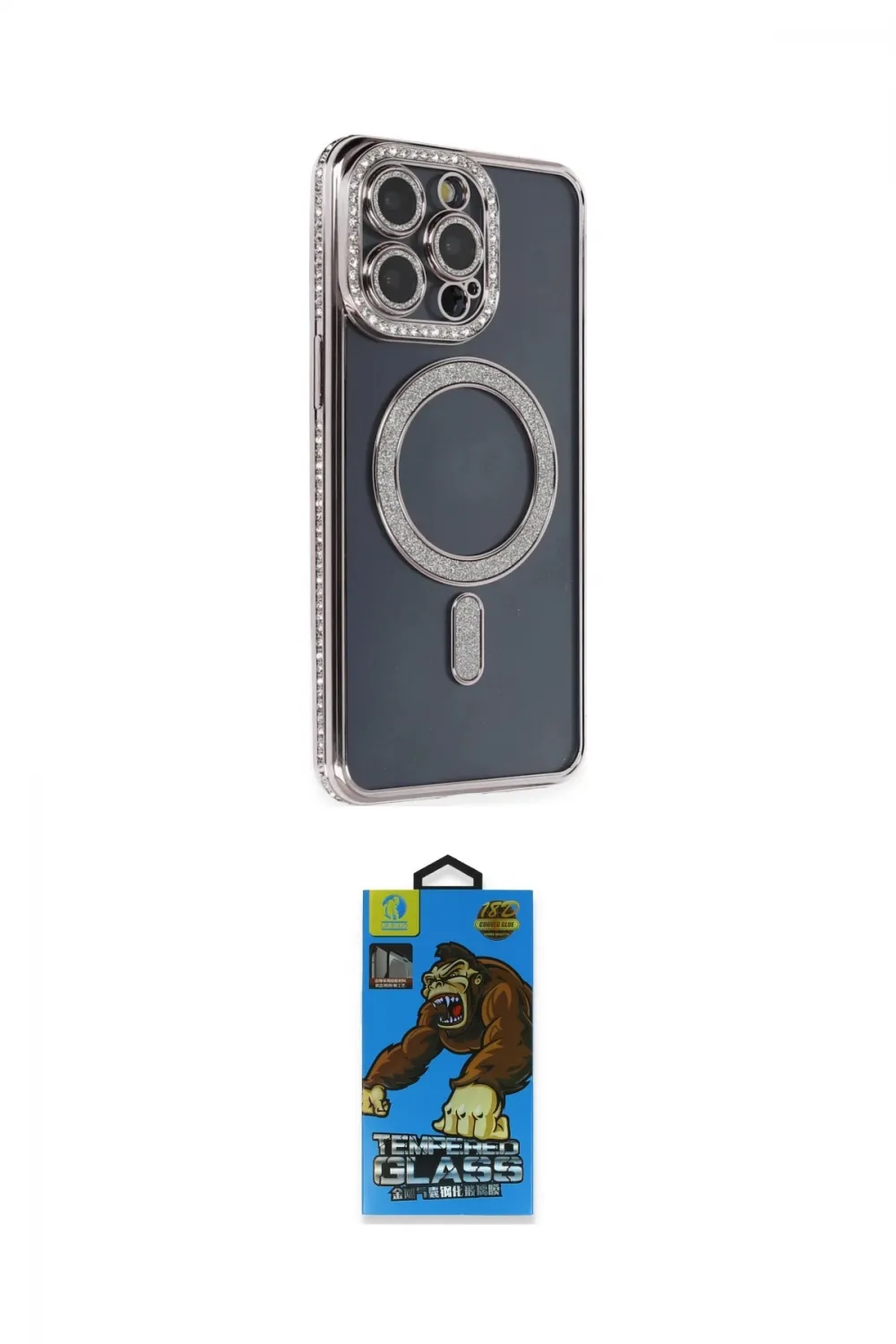 ieg™ iPhone 14 Pro Kılıf Zirve Doku Prime - Siyah 18D Cam Ekran Koruyucu