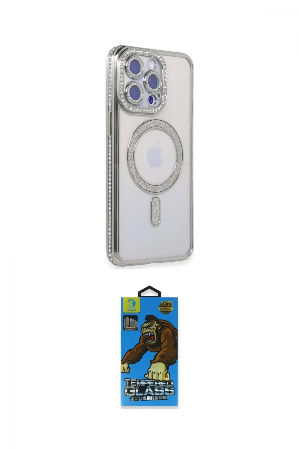 ieg™ iPhone 14 Pro Kılıf Zirve Doku Prime - Siyah 18D Cam Ekran Koruyucu