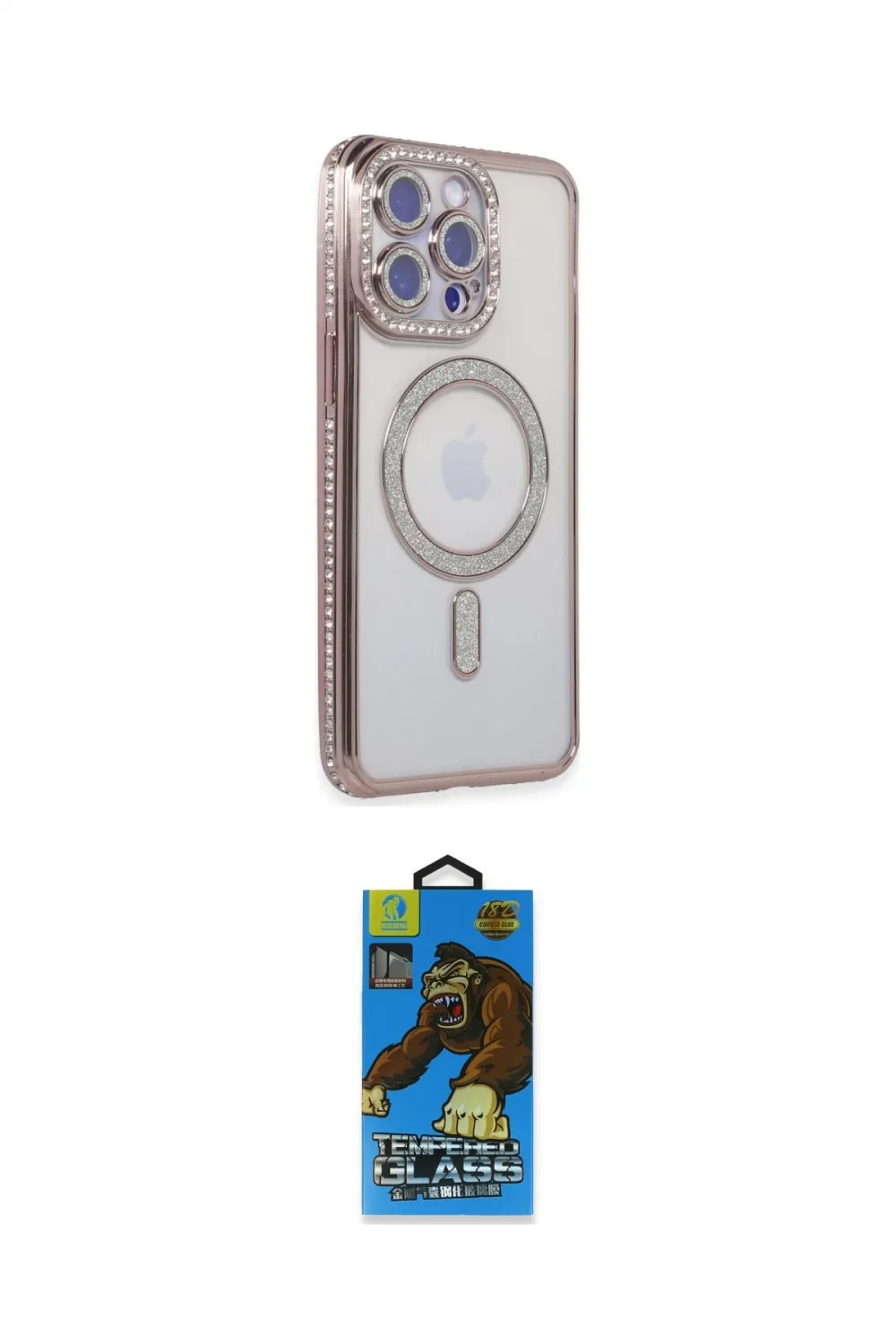 ieg™ iPhone 14 Pro Kılıf Zirve Doku Prime - Siyah 18D Cam Ekran Koruyucu