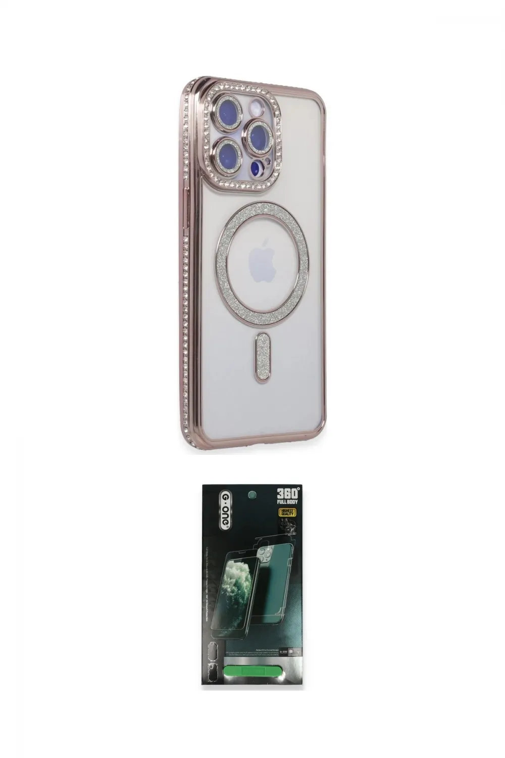 ieg™ iPhone 14 Pro Kılıf Zirve Doku Prime - Siyah 360 Mat Full Body Arka Koruyucu
