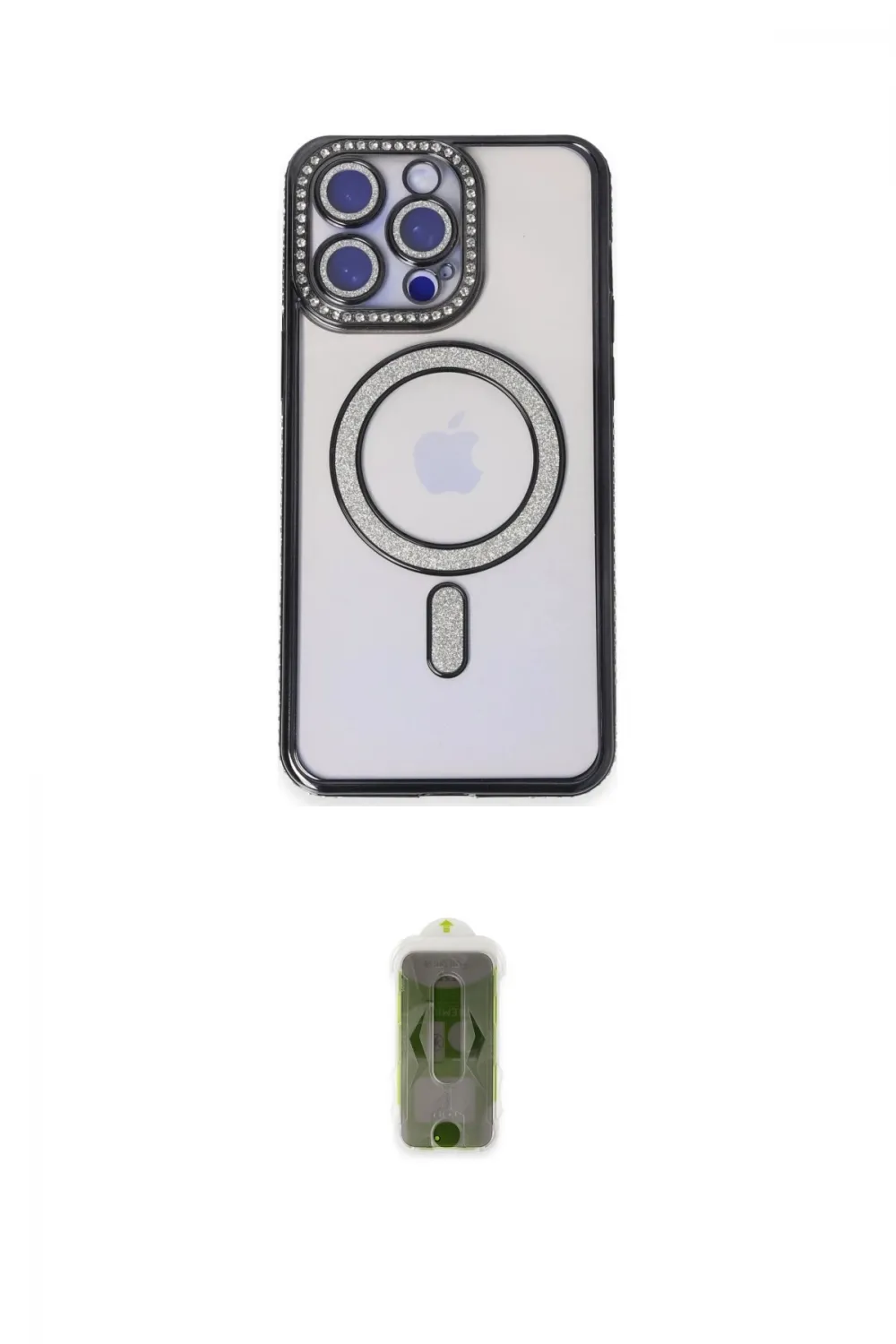 ieg™ iPhone 14 Pro Kılıf Zirve Doku Prime - Siyah Joko Magic 5D Hayalet Cam