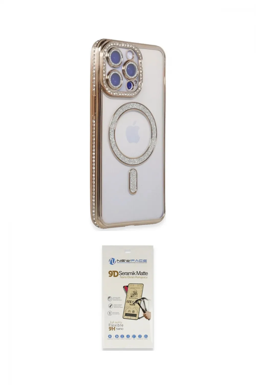 ieg™ iPhone 14 Pro Kılıf Zirve Doku Prime - Siyah Mat Seramik Nano Ekran Koruyucu