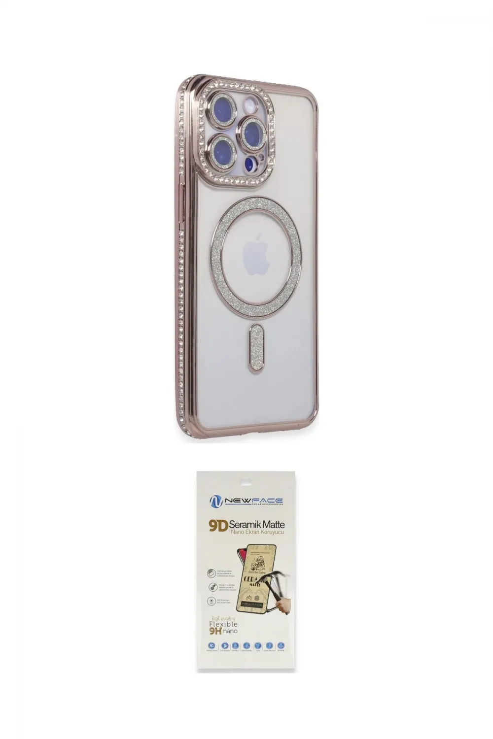 ieg™ iPhone 14 Pro Kılıf Zirve Doku Prime - Siyah Mat Seramik Nano Ekran Koruyucu