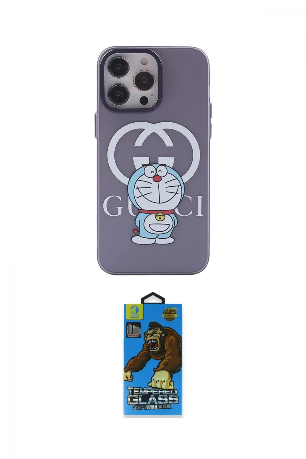 ieg™ iPhone 14 Pro Kılıf Zirve Form Özel Seri - Siyah 18D Cam Ekran Koruyucu