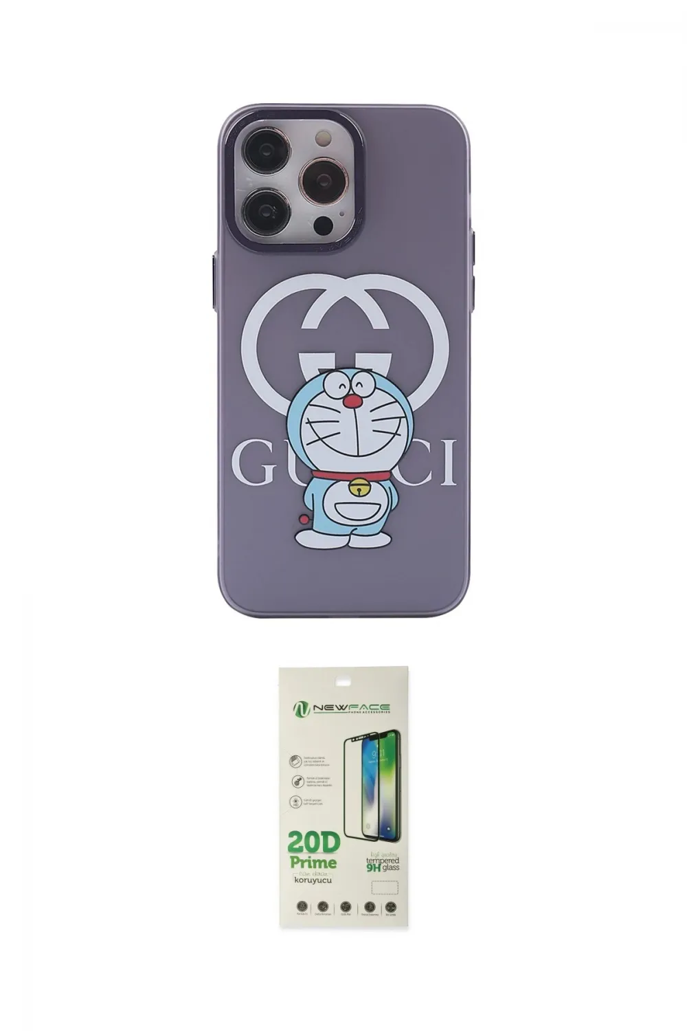 ieg™ iPhone 14 Pro Kılıf Zirve Form Özel Seri - Siyah 20D Premium Cam Ekran Koruyucu