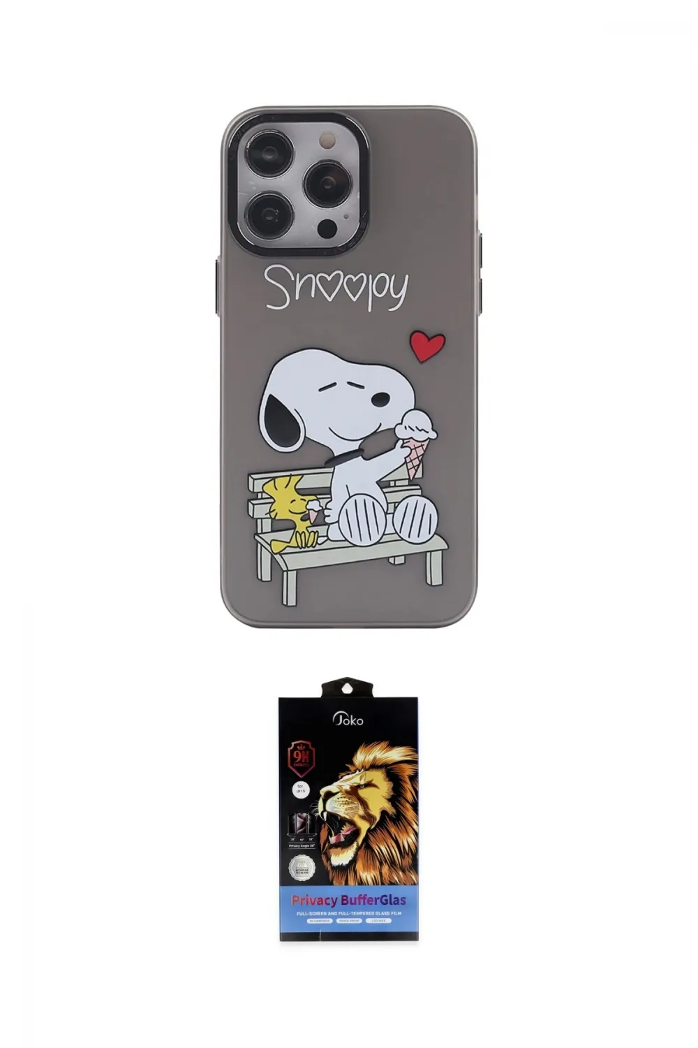 ieg™ iPhone 14 Pro Kılıf Zirve Form Özel Seri - Siyah Buffer Hayalet Cam Ekran Koruyucu