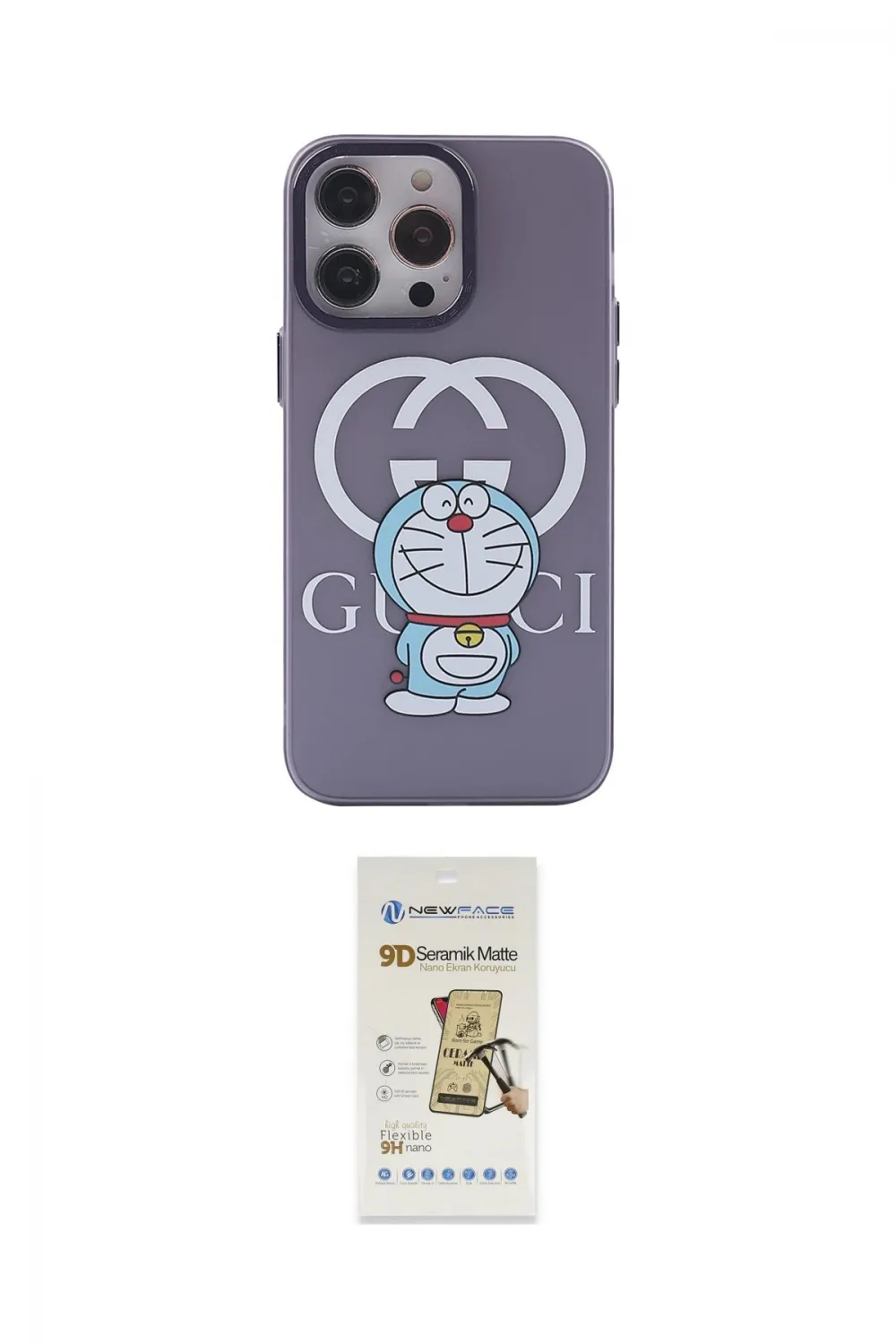 ieg™ iPhone 14 Pro Kılıf Zirve Form Özel Seri - Siyah Mat Seramik Nano Ekran Koruyucu