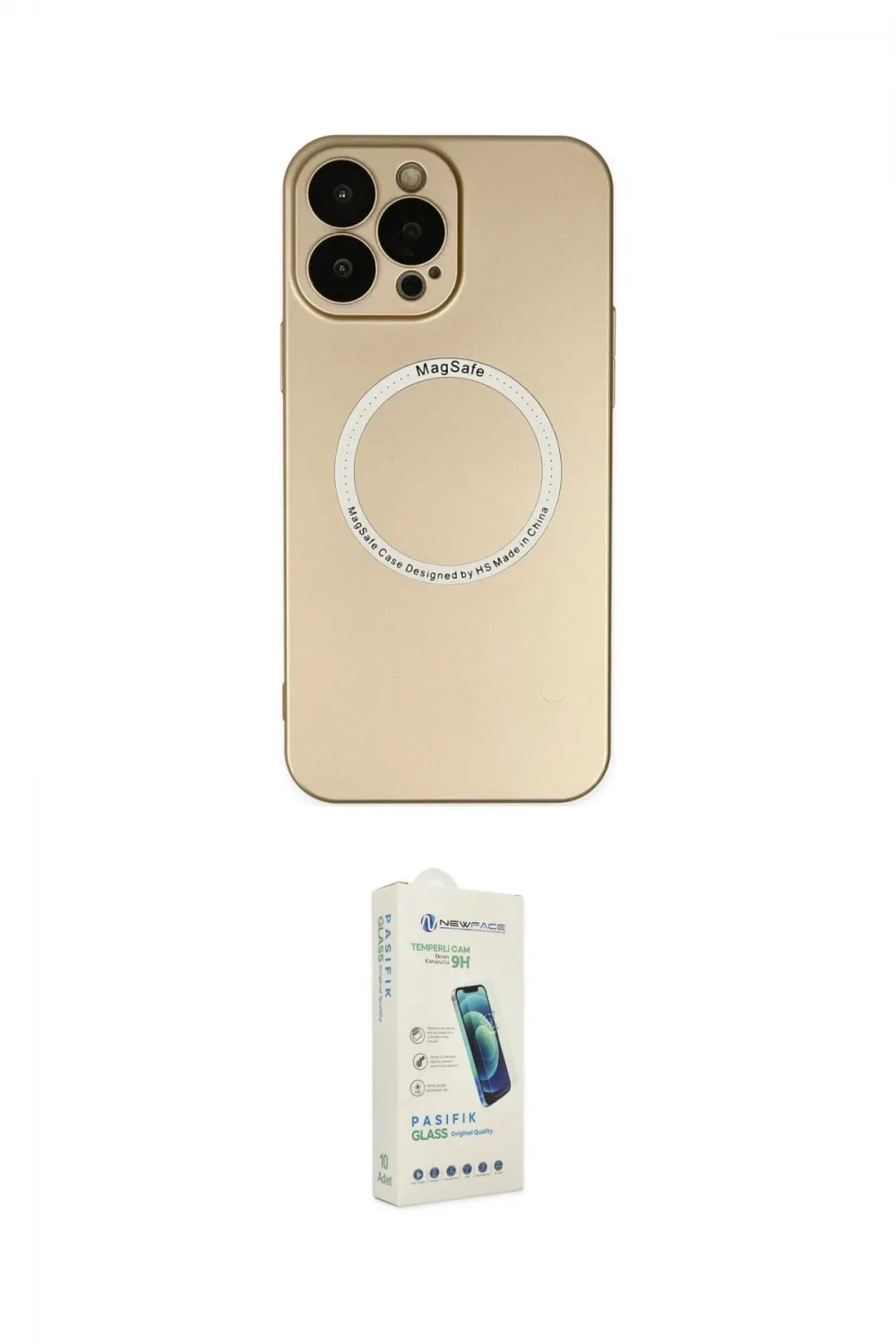 ieg™ iPhone 14 Pro Kılıf Zirve Klasik Prime - Şeffaf Pasifik Cam Ekran Koruyucu