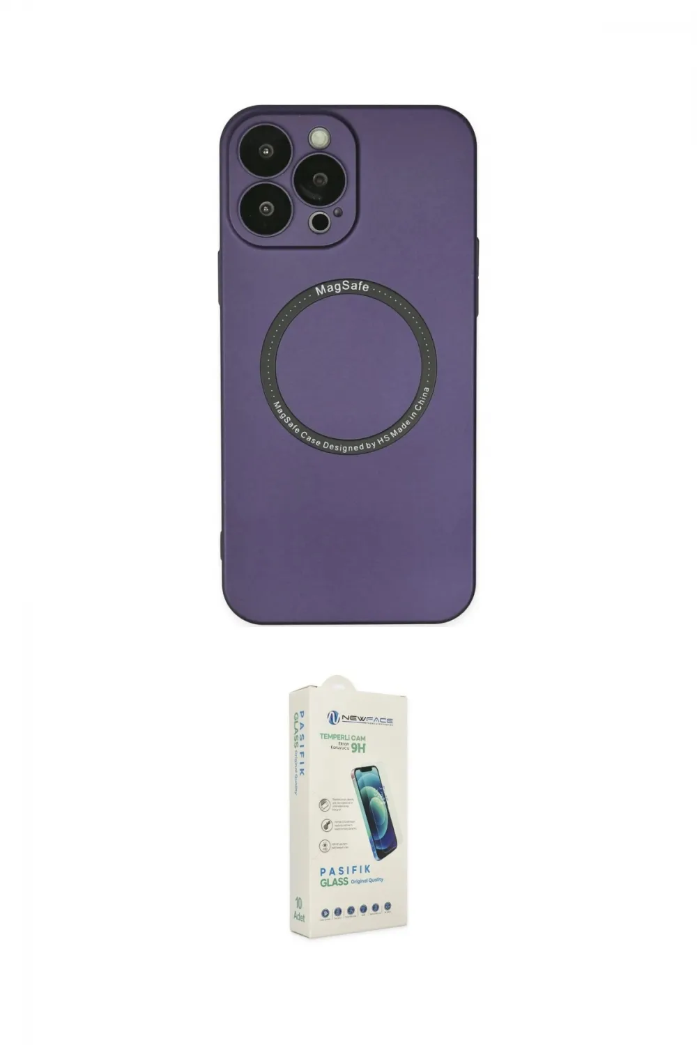 ieg™ iPhone 14 Pro Kılıf Zirve Klasik Prime - Şeffaf Pasifik Cam Ekran Koruyucu