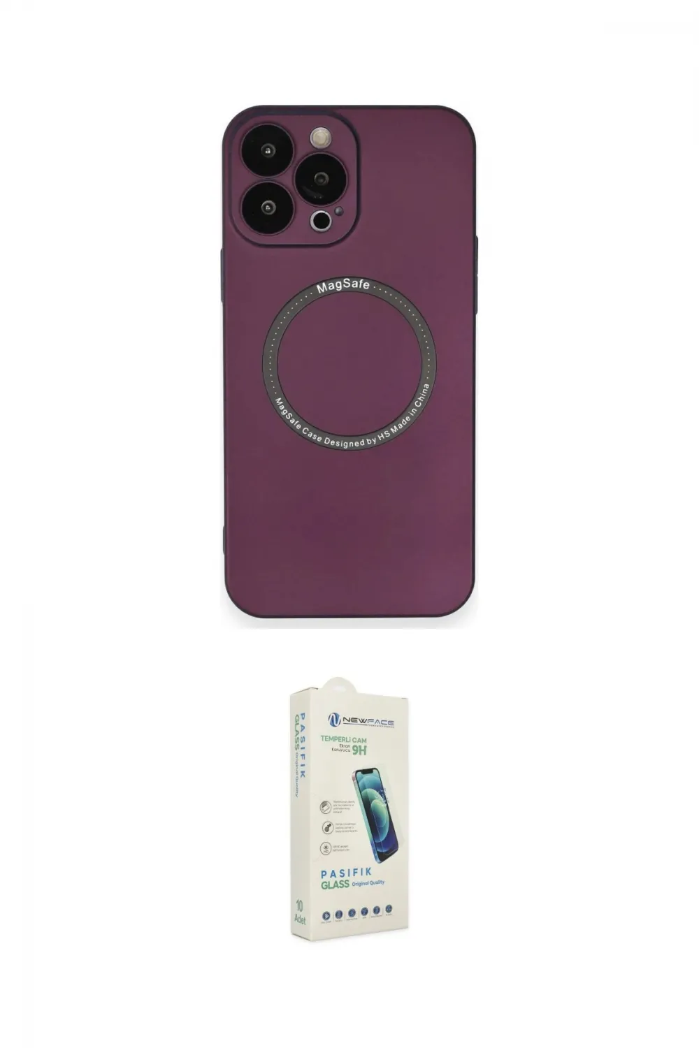 ieg™ iPhone 14 Pro Kılıf Zirve Klasik Prime - Şeffaf Pasifik Cam Ekran Koruyucu