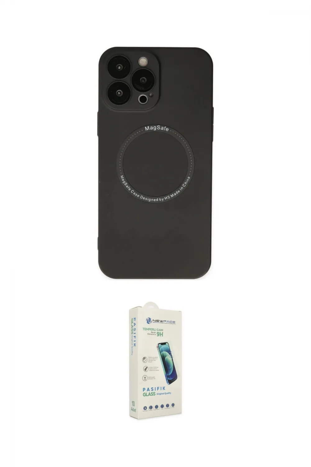 ieg™ iPhone 14 Pro Kılıf Zirve Klasik Prime - Şeffaf Pasifik Cam Ekran Koruyucu