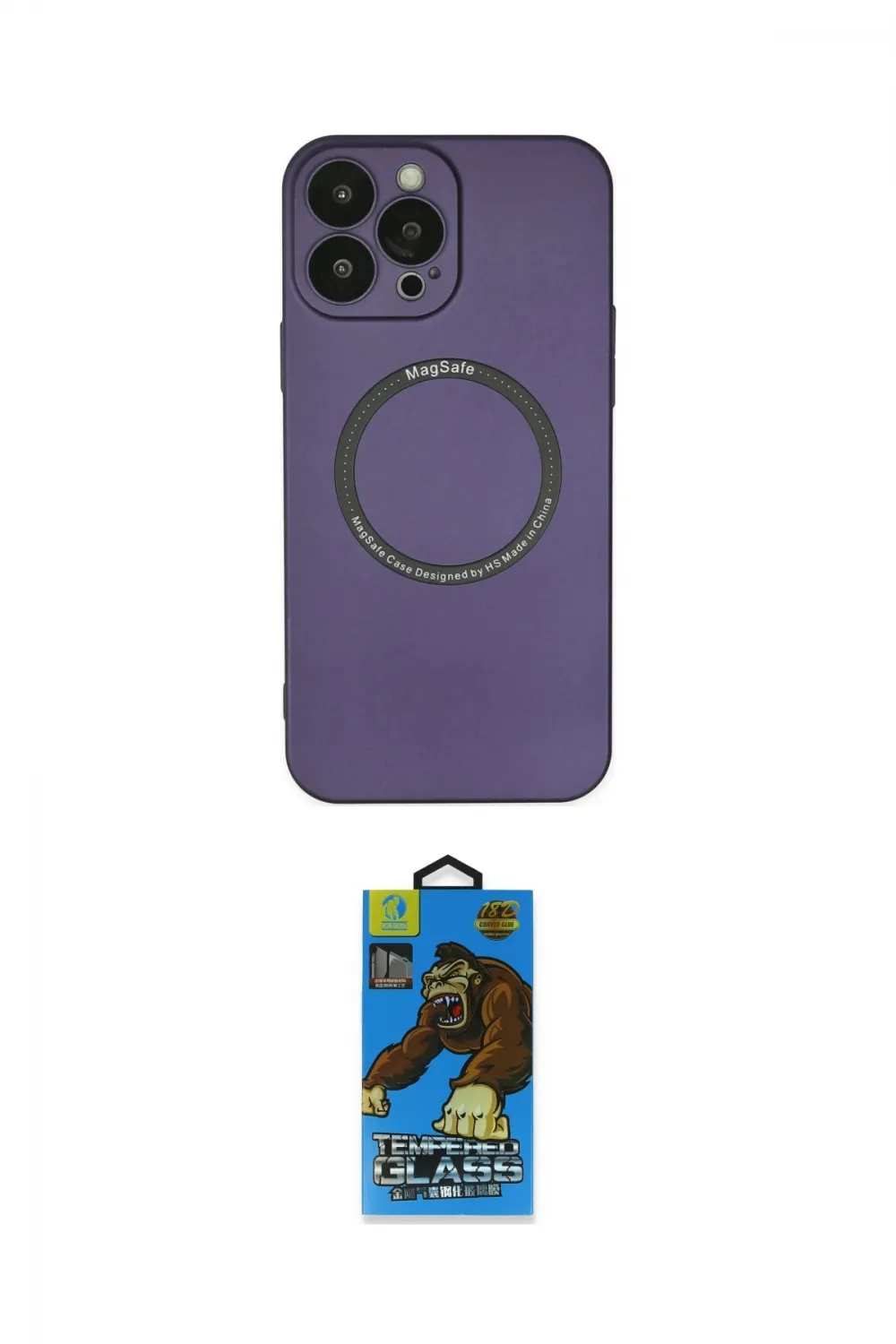 ieg™ iPhone 14 Pro Kılıf Zirve Klasik Prime - Siyah 18D Cam Ekran Koruyucu