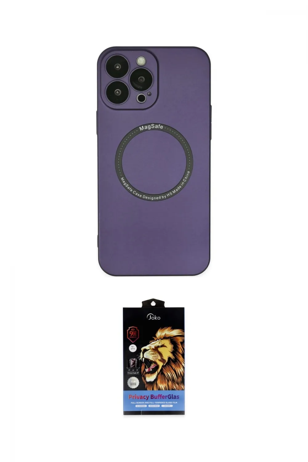 ieg™ iPhone 14 Pro Kılıf Zirve Klasik Prime - Siyah Buffer Hayalet Cam Ekran Koruyucu