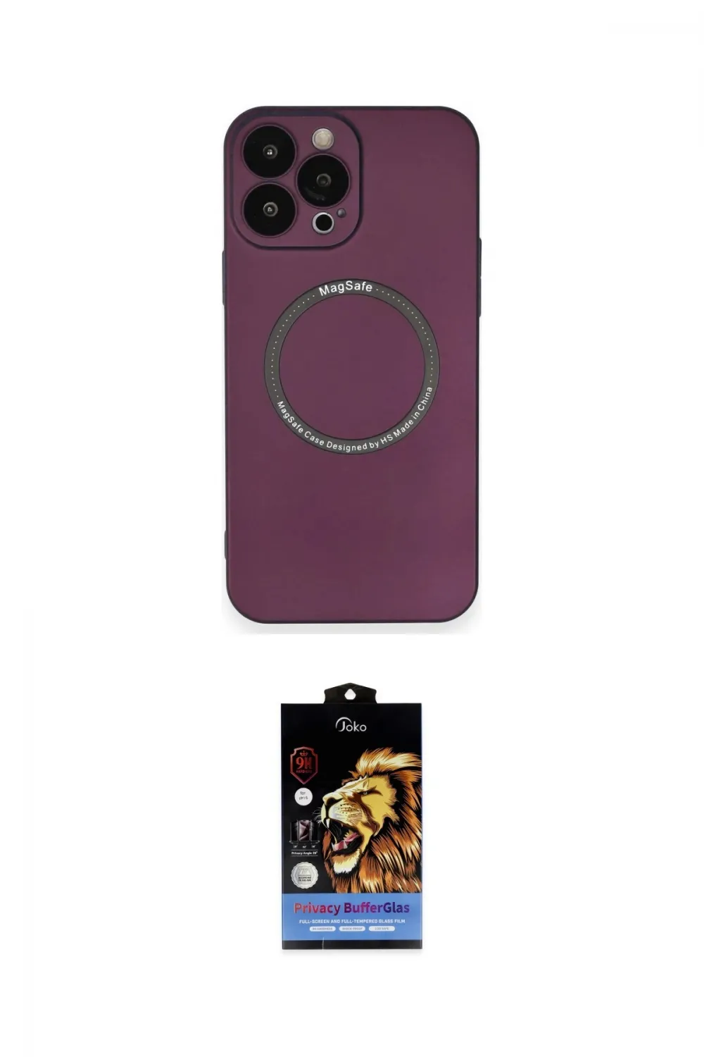 ieg™ iPhone 14 Pro Kılıf Zirve Klasik Prime - Siyah Buffer Hayalet Cam Ekran Koruyucu