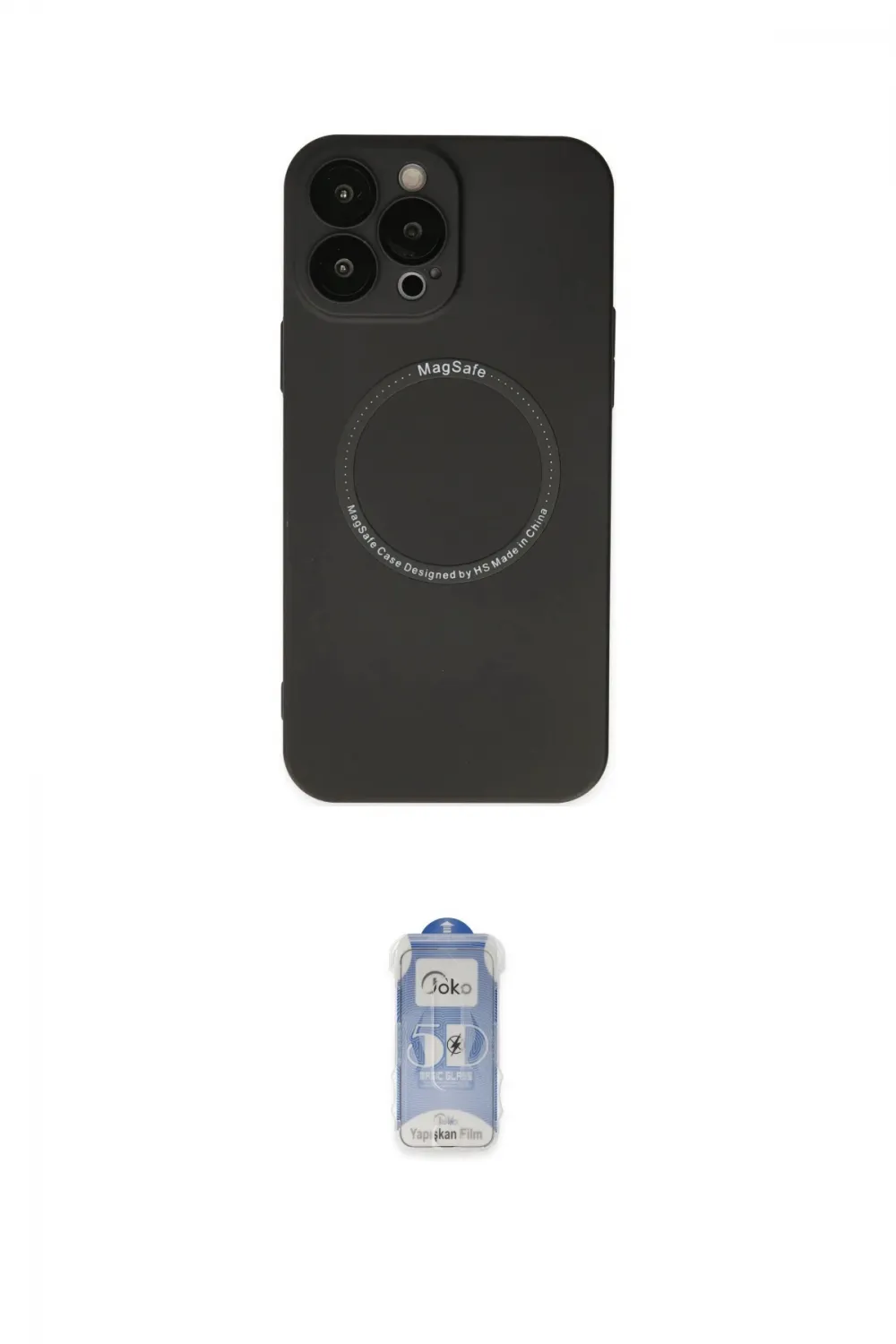 ieg™ iPhone 14 Pro Kılıf Zirve Klasik Prime - Siyah Joko Magic 5D Cam