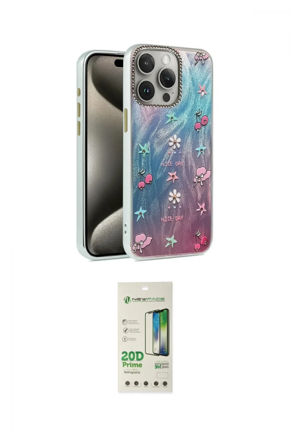 ieg™ iPhone 14 Pro Kılıf Zirve Modern Prime - Siyah 20D Premium Cam Ekran Koruyucu