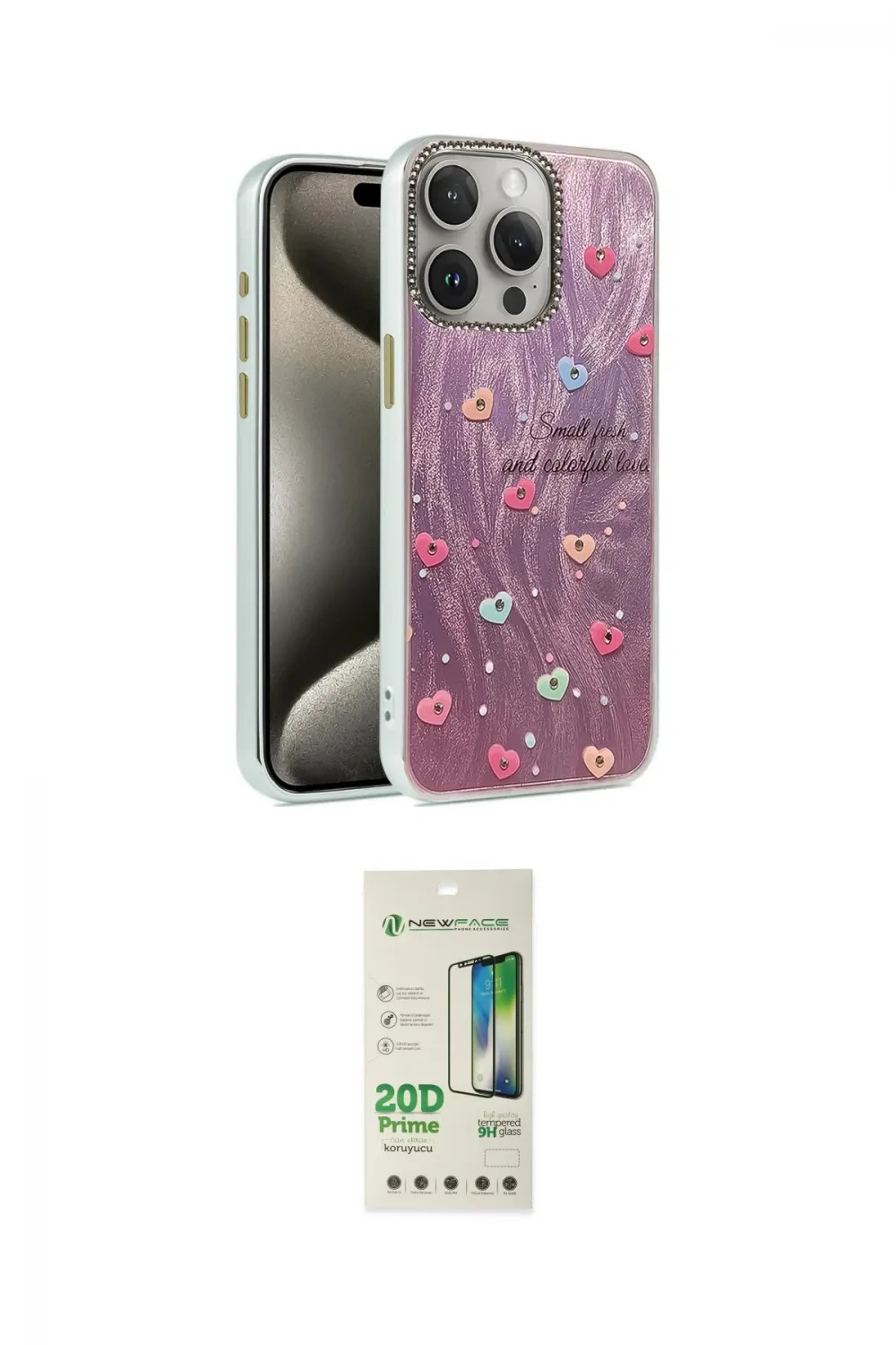 ieg™ iPhone 14 Pro Kılıf Zirve Modern Prime - Siyah 20D Premium Cam Ekran Koruyucu