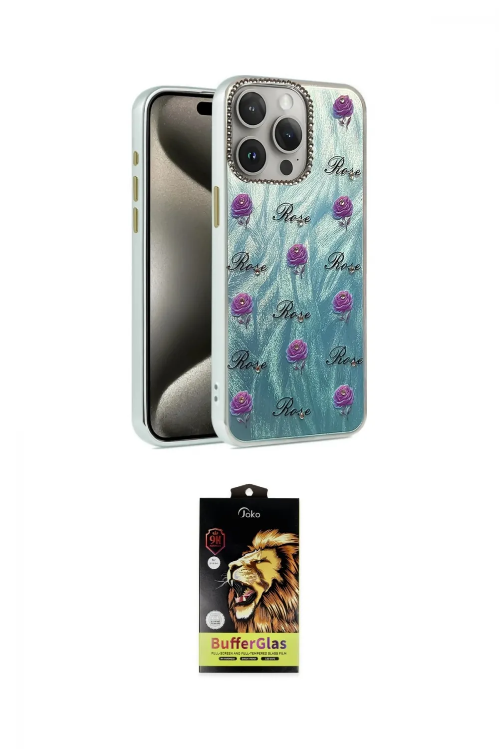 ieg™ iPhone 14 Pro Kılıf Zirve Modern Prime - Siyah Buffer Cam Ekran Koruyucu