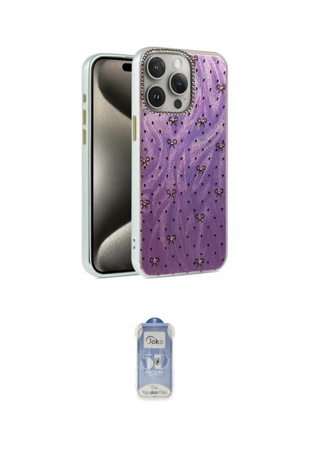 ieg™ iPhone 14 Pro Kılıf Zirve Modern Prime - Siyah Joko Magic 5D Cam