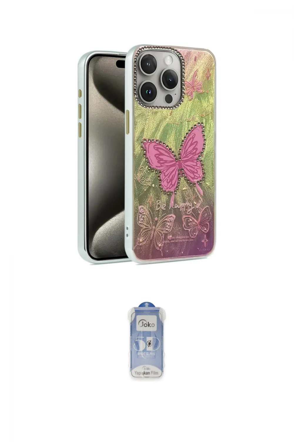 ieg™ iPhone 14 Pro Kılıf Zirve Modern Prime - Siyah Joko Magic 5D Cam